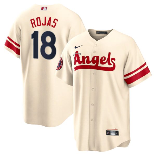 Angels 18 Jose Rojas Cream 2022 City Connect Cool Base Jersey Dzhi,We sell and wholesale Angels 18 Jose Rojas Cream 2022 City Connect Cool Base Jersey Dzhi on line form chian!